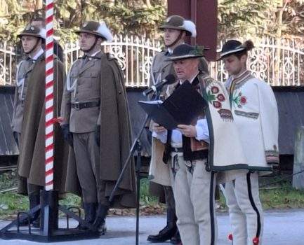 Reprezentowaliśmy SP1 na ogólnopolskim konkursie ,,Spiskie,  podhalańskie i orawskie drogi do niepodległości , zajmując IV m.