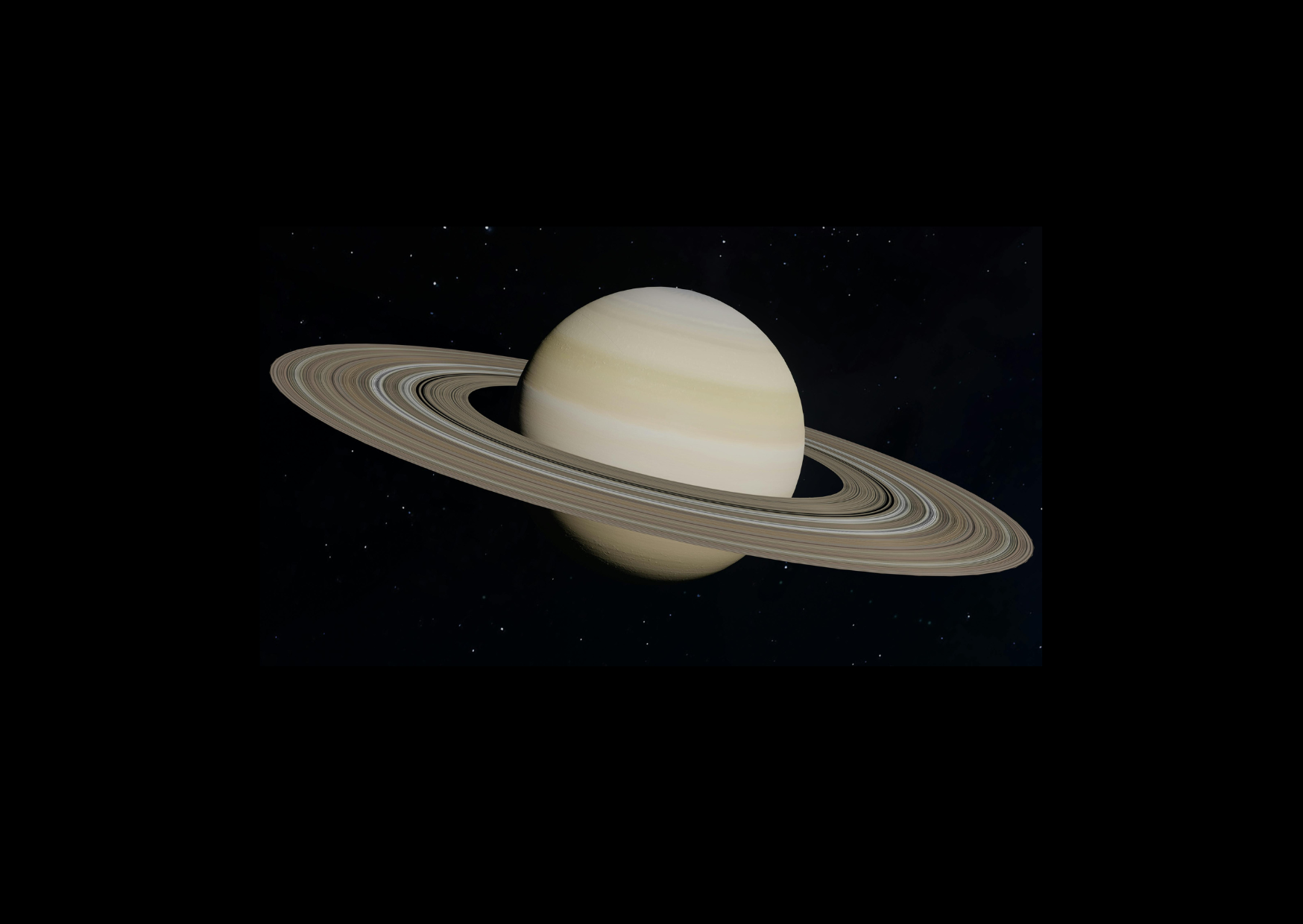 Księżyc, Saturn i inne planety